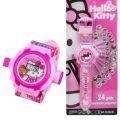 Hello Kitty Digital 24 Images Automatic Projector Toy Watch for School Kids Children Girls Boys Disney Characters Digital Wrist Watch Goodie Bags. 