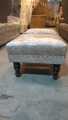 2 SEATER PUFFY SOFA SET IN TURKISH FABRIC (SIZE: 1 SINGLE 22 X 22 INCHES HEIGHT 15 INCHES). 