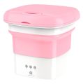 Foldable Washing Machine 6.5L Mini Washer/ Small Washer with Dryer - Royal Pink. 