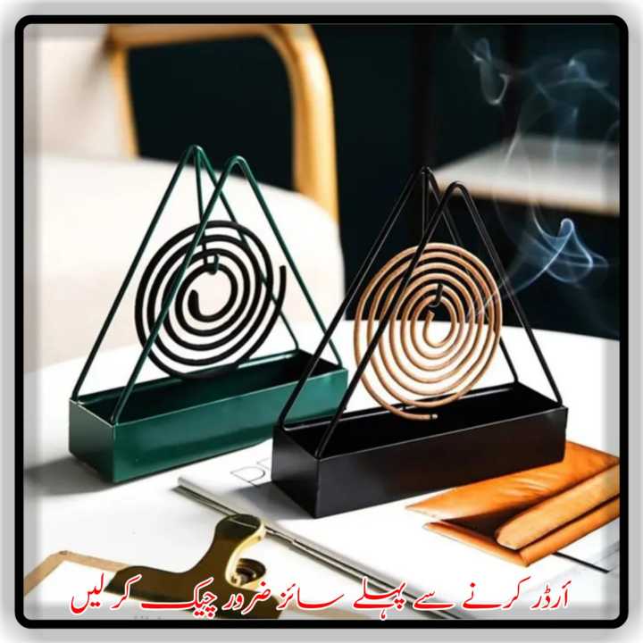 Wrought Iron Mosquito Coil Holder Triangular Shape Mosquito Repellent Incense Rack Anti-scald Mosquito Coil Holder By Musfirah Trader