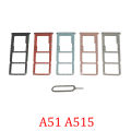 Phone SIM SD Card Trays For Samsung Galaxy A01 A11 A21 A31 A41 A51 A71 Phone SIM Chip Card Slot Holder Part + Pin. 