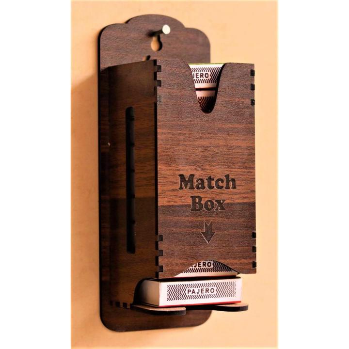 Kitchen Decoration Match Box Holder Wall Mount Storage Box