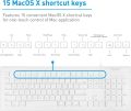 (Pack of 2) Macally 104 Key USB Wired Keyboard & Mouse Combo | Apple Shortcut Keys for Mac, iMac, MacBook & Windows PC | Ideal for Office, Home & Professional Use – White. 