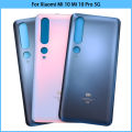 New For Xiaomi Mi10 Mi 10 Pro 5G Battery Back Cover 3D Glass Panel Mi 10 Rear Door Housing Case Glass Cover Adhesive Replace. 