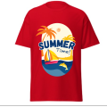 CreativeMade Unisex Summer Time Graphic T-Shirts Soft & Lightweight, Perfect Stretch, 60% Polyester & 40% Cotton, Pre-Shrunk, Side-Seamed, Shoulder-to-Shoulder Taping, Half Sleeves, Summer T-Shirts - T-Shirts for Men & Women. 