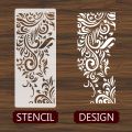 Border flower reusable stencil for wall decoration, Furniture , Canvas DIY Home decoration by imart Stencils. 