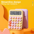 SF 12 Digits Candy Style of Calculator Large Display Mechanical Round Button Study Student Office Fashion Stationery. 