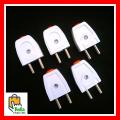 5 Pcs Two Pin Plug/Two Pin Shoe Superior Quality ABS Plastic. 