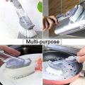 Decontamination Kitchen Cleaning Brush Scrubber Dish Liquid Soap Dispenser. 