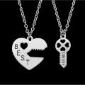 The Jewels Gallery Best Friends Necklace Key to My Heart Friendship Pendant Necklace Set for Girls & Boys. 