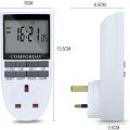 Comforday Timer Plug Socket -7 Day Programmable Switch Timer 2 Pack Digital Plug in Timer with LCD Display Programs and Random Mode. 
