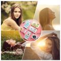 Q17 Creative Donut Holder In-Ear Headphones Cute Cartoon Donut Voice Headphones. 