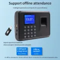 Imported Professional Biometric Fingerprint Time Attendance Machine Clock Recorder Employee Digital Electronic English Voice Reader Machine . No Need Software.. 