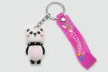 Panda Key chain With Bracelet Key chain For girls and boys  Key Chain Fancy & Fantasy PVC Animal Keychain Women Girls Bag Pendant Figure Charm Keyring. 