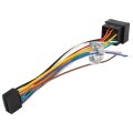 2pcs DVD Playe Radio Audio Car Android Head Unit Cable Connector ISO Cable Adapte Wiring Harness 16 Pin Plug. 