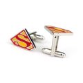 HANCHANG Accessories Superman Cufflinks s Logo Cuff Button Fashion Superhero Enamel Charm Jewelry For Men Shirt Jewelry. 