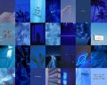 Blue Wall Collage Kit, Blue Aesthetic Wall Collage, Blue Photo Collage, Aesthetic Art Prints, Blue Wall Decor  100 PCS. 