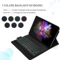 Jelly Comb Bluetooth Backlit Keyboard Case for All tab 24 x 17 ,  Removable Wireless Keyboard UK Layout QWERTY with Leather Cover. 