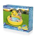 5 Ft+ Bestway Inflatable Summer Smile Spray Splash Play Swimming Pool For Kids Pool With 3 Ring Sidewall Printed Colorful Swimming Pool With Smiley Emoji Face Water Splash Kid Play Fun Party Game Indoor & Outdoor Picnic With Family Easy & Simple Code53081. 