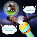 Mini Projector Pattern Light for Kids | 3 Slides 24 Patterns Flashlight Torch | Educational Projection Toy for Learning and Fun | Night Light Gift for Boys and Girls. 