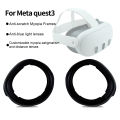 Lens Frame Meta Quest 3 Lens Protective Cover Frame Anti-scratch Controller Headset Mirror Eyewear Frame Easy to Use Lens Frame for Meta Quest3. 