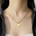 My Shape Karate Men Taekwondo Pendant Necklaces Martial Arts Jiu Jitsu High Kick Sports Charm Chain Stainless Steel Jewelry Gift. 