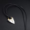 Men Jewelry Sun Arrow Pendant Necklace In Stainless Steel Arrow Head With Adjustable Rope Chain. 