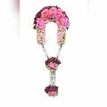 Artificial Flower Hair bun / Hair Gajra with beautiful Pillon colourful flowers. 