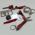 21 in 1 SOS Multifunctional emergency Survival Gear tool Kit | Multi-use Flashlight, compass, fire starter, hand saw, whistle , bottle opener. 