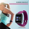Pedômetro de Tela Colorida Pulseira Inteligente para Homens e Mulheres, Relógio Esportivo, Fitness Step Counter, Monitor. 