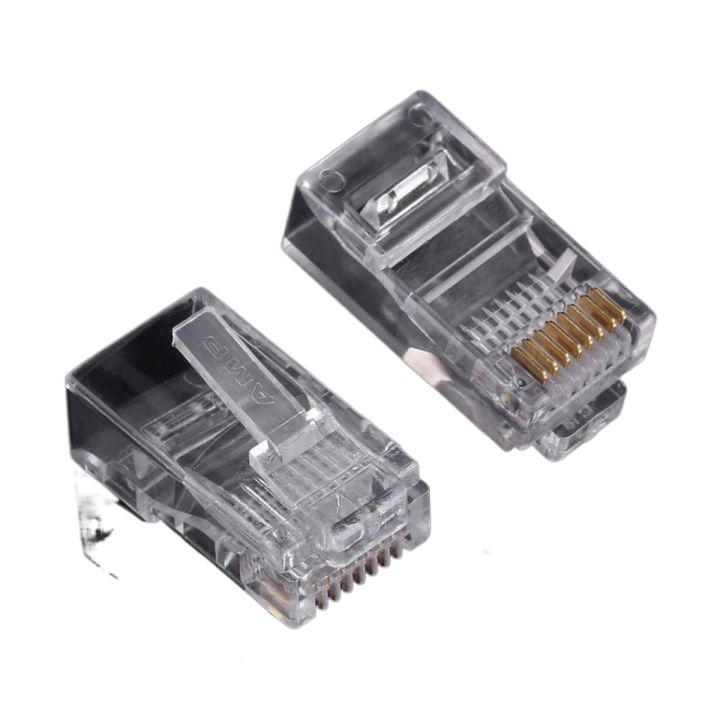 UTP RJ45 Ethernet Cat5e Cat6 Cable Connectors | 10pcs| DIY HUB