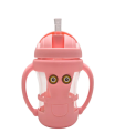Beachen Baby Water Cup With filter and Straw 240ml glass and plastic material. 