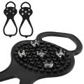 Ice Grippers Traction Cleats Gripper Spike Universal Non Slip for Shoe Ice Sports Rubber Grips with Steel Studs Crampon. 