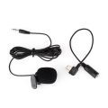 3.5mm External Microphone Clip On Mic + Mini USB Cable Adapter for GoPro Hero 3 3+ 4 Camera for Go Pro Accessory. 