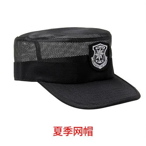 New%20security%20cap%20summer%20men's%20flat-top%20training%20cap%20peaked%20cap%20black%20secret%20service%20cap%20combat%20hat%20property%20-%20Image%204