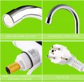 Instant Electric Water Heater tap Faucet, Tankless Geyser Heating Tab with Digital Temperature Display, ABS Body Shock Proof, Auto Electric Geezer, Water Geezar for Kitchen and Bathroom Accessories, AC 220V 3000W Under Inlet instant hot water tap. 
