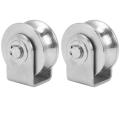 2 Inch Roller Wheel Bearings U Groove Pulley for Material Handling. 
