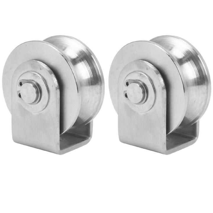 2 Inch Roller Wheel Bearings U Groove Pulley for Material Handling