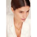 Yhpup Romantic Heart Pendant Necklace for Women High Quality Stainless Steel 18 K Metal Texture Choker Necklace Anniversary. 