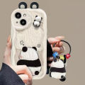 3D Panda Ears Ugly Frog Eyes Doll Cover For VIVO V29E Y20 Y15S Y15A Y12A Y20S Y11S Y12S Y20i Y16 Y19 V27E V21E V23 V25 V27 Pro V20 V15 S1 Pro Case Cartoon Cute 3D Doraemon Bracelet Soft Silicone Back Cover Anti-Knock Shockproof. 