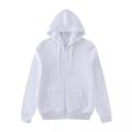 New White Plain Hoodie Zipper For Boys and Men. 