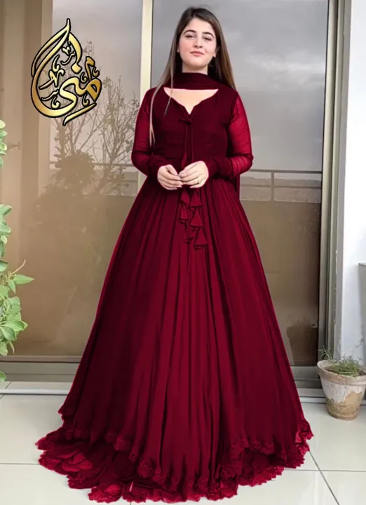 Stylish%20Long%20Frock%20for%20Women%20with%20Fancy%20Flair%203-Piece%20-%20Party%20Wear%20Frocks%20for%20Women%20-%20Image%202