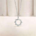 Sun and Moon Couple Necklace Men and Women Premium Simple Sun and Moon Pendant Necklace INS Valentine's Day Gift. 