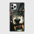 iPhone 12 Pro Cover - SkinLee HQ Square Infinity Glass Case - Abstract WereWolf - SKINLEE-448-1-1005-523. 