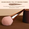 sweet beauty 1 pc Rose Gold Powder Blush Brush Professional Make Up Foundtion Brush Large Cosmetic Face Cont Cosmetic Face Cont brocha colorete Make Up Tool. 