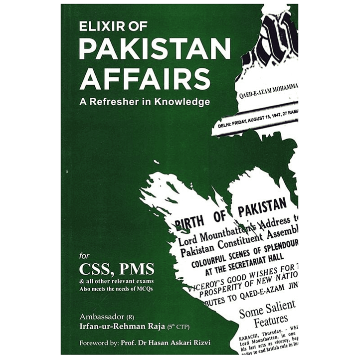 Rehman Rajar Elixir of Pakistan Affairs By Irfan Ur Rehman Raja JWT - CSS Books ...