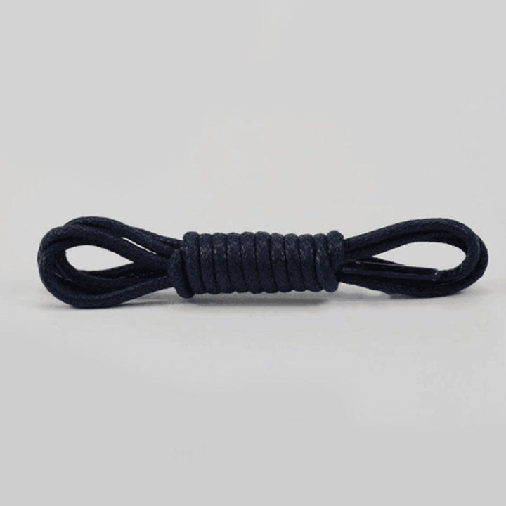 Round Waxed Shoelaces High Quality Premium Black Brown White Cotton Formal Shoe Lace Men Women Shoelace