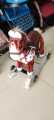 Small size rocking wooden horse ride on toys colorful moving mouth & tail with baby plush rocking horse. 