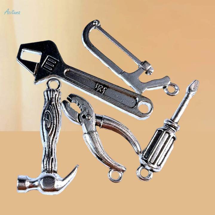 5x 1:12 Miniature Miniature Multi Tool Set for DIY Projects Pretend Play