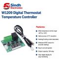 W1209 Digital Temperature Controller Module with Waterproof NTC Sensor & LED Display. 